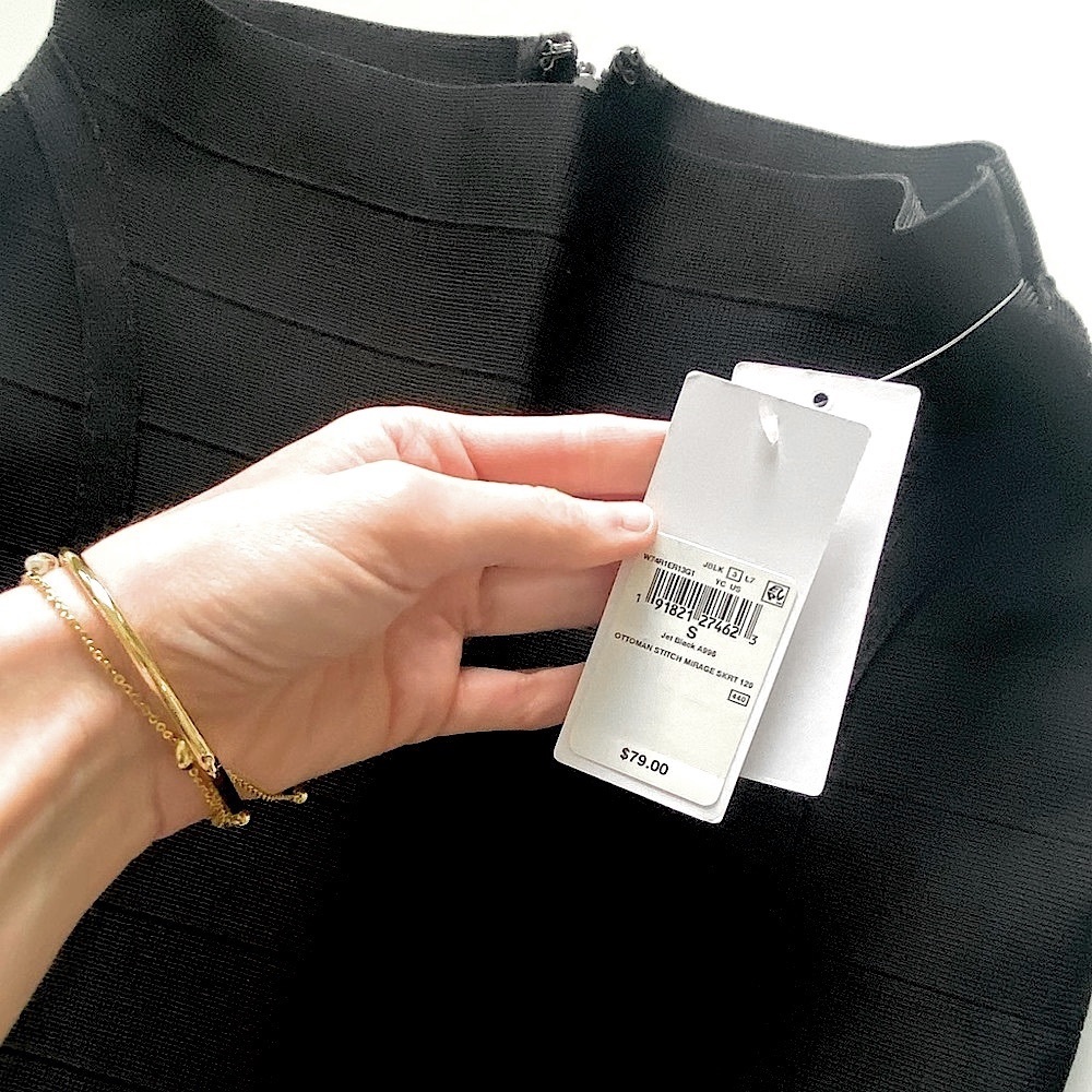 NWT Guess bondage BODYCON mini skirt